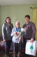 Поздравили ветерана Великой Отечественной войны Комкову А.Я. с 95-летием